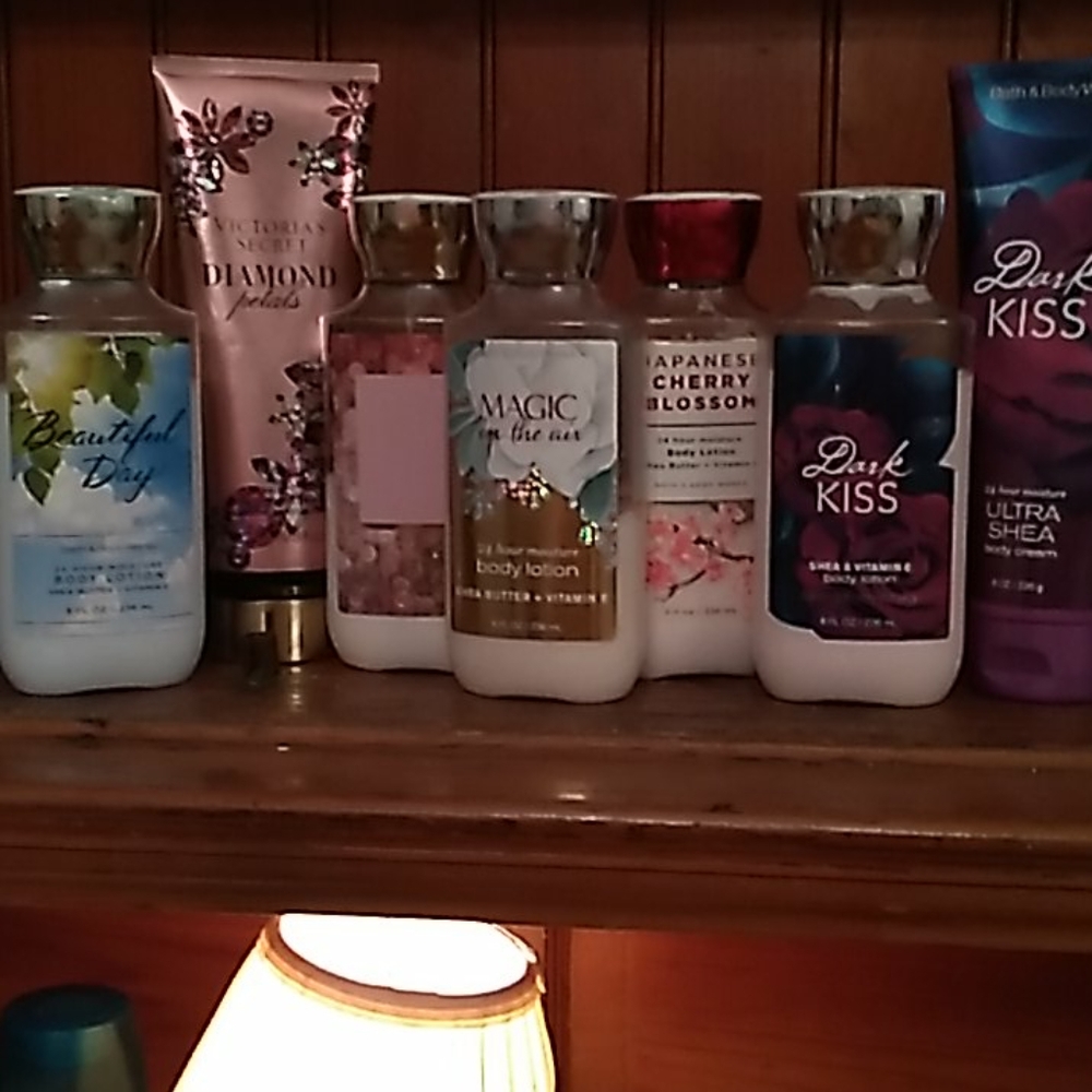 7 different lotions